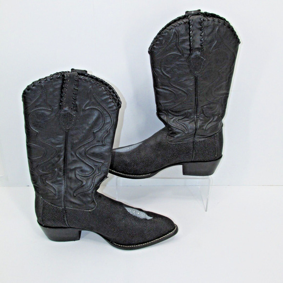 Wild West exotic genuine STINGRAY boots MENS size 11 EE main image 5